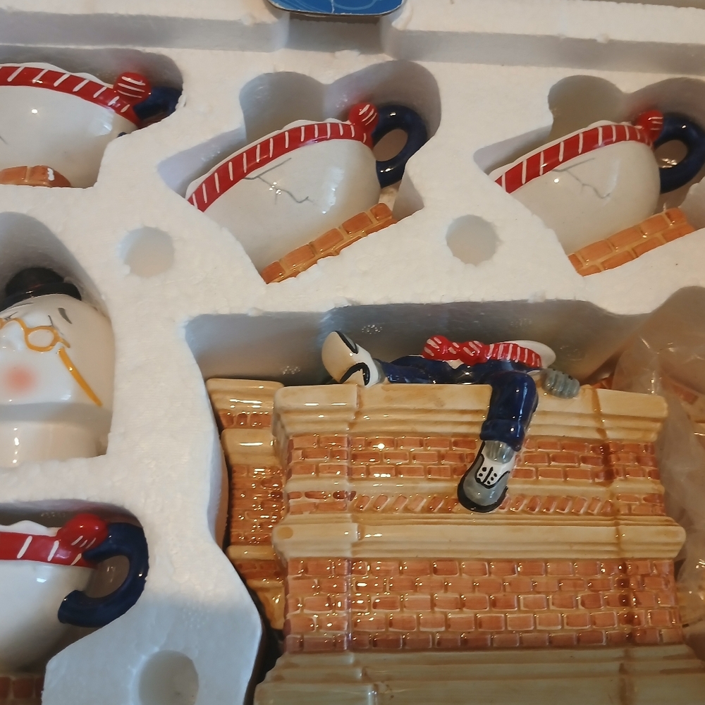 Department 56 Storybook Humpty Dumpty Tea Set